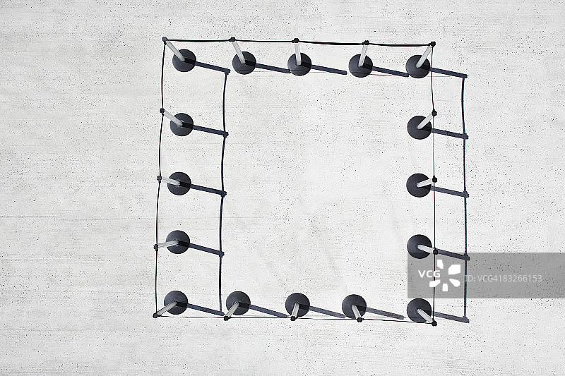 方形警戒柱图片素材