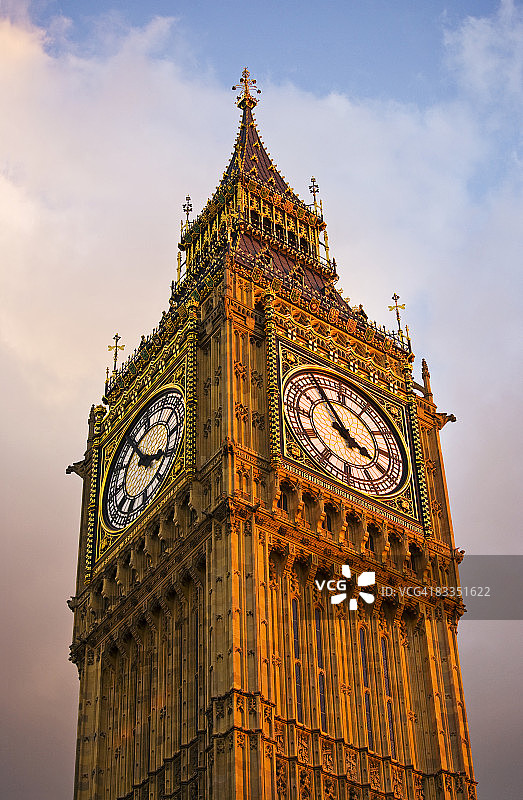 英国伦敦威斯敏斯特大本钟图片素材