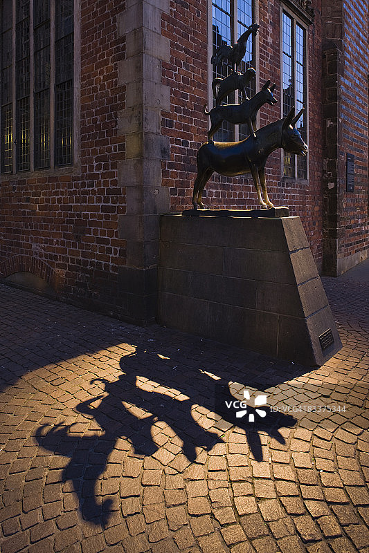 德国不莱梅州不莱梅的城镇音乐家图片素材