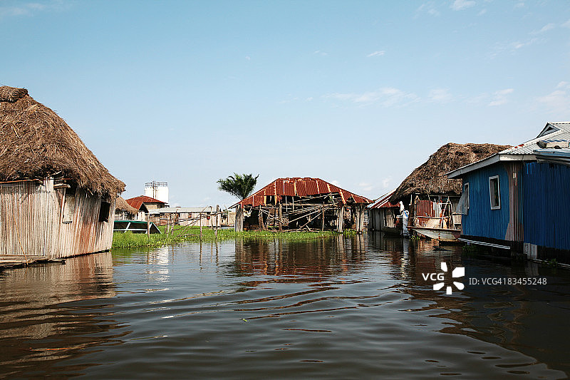 水上村庄：冈维埃图片素材