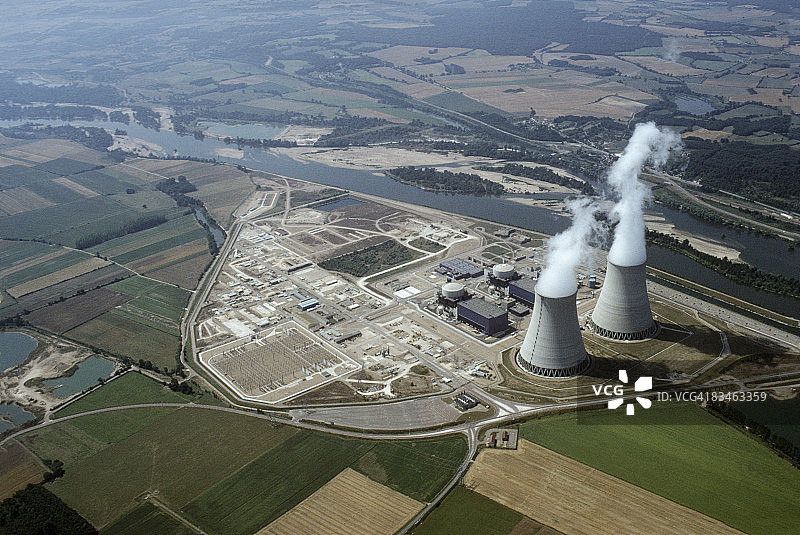 核电站航拍图片素材
