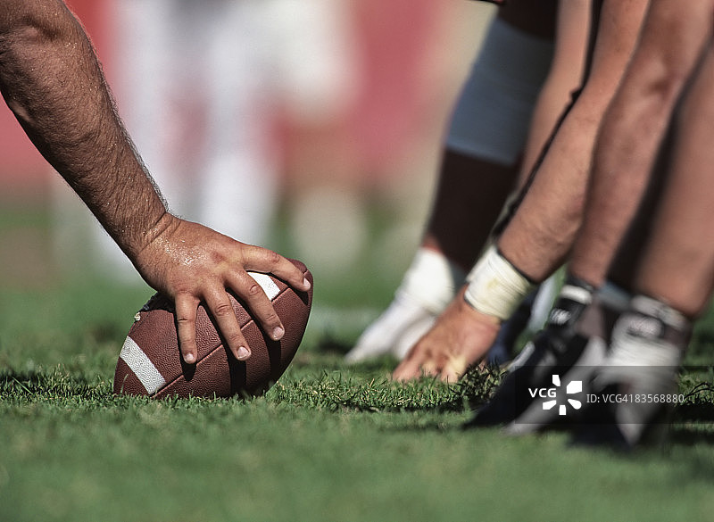 橄榄球开球线图片素材