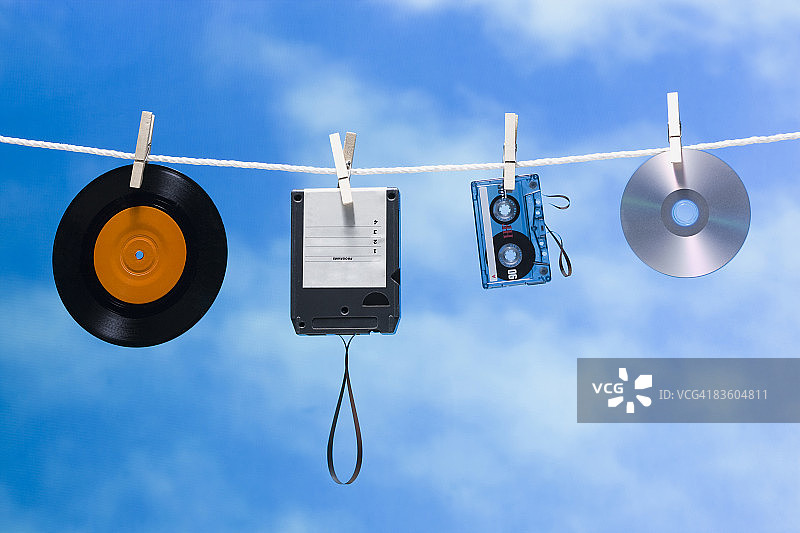 晾衣绳上的媒体素材图片素材