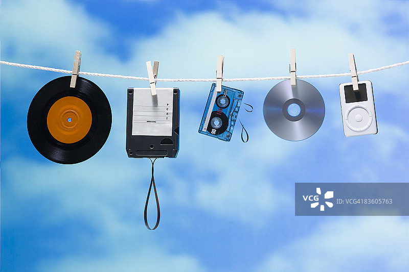 晾衣绳上的媒体素材图片素材