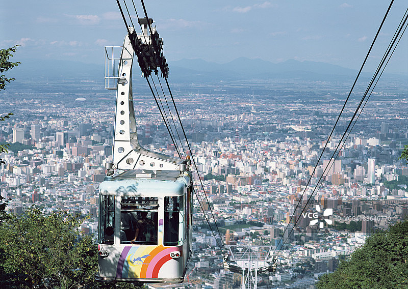 藻岩山索道图片素材