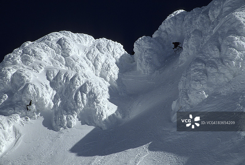在加拿大WMIR山滑雪图片素材