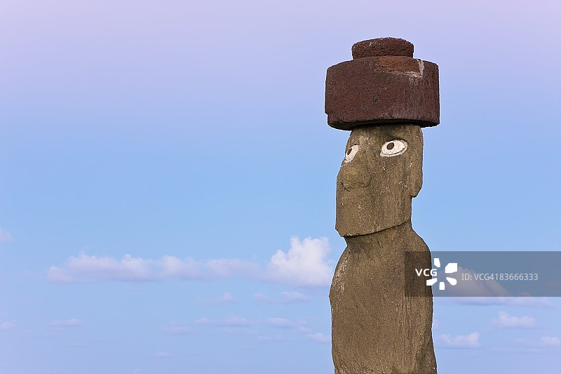 复活节岛摩艾石像图片素材