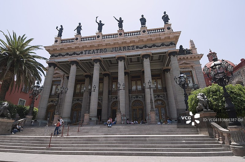 瓜纳华托华雷斯剧院：联合国教科文组织世界遗产，墨西哥瓜纳华托州图片素材