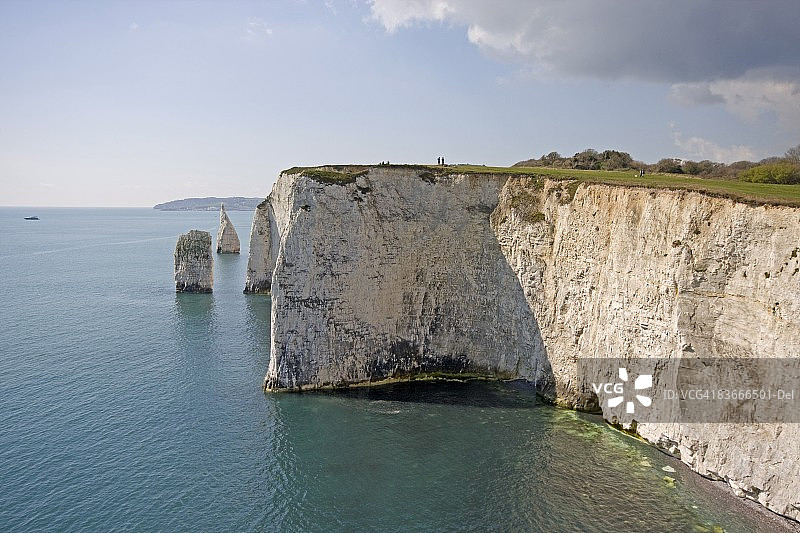 英国多塞特郡珀贝克岛斯塔德兰的尖峰石阵图片素材