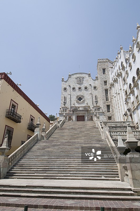 瓜纳华托大学，位于联合国教科文组织世界遗产瓜纳华托州，墨西哥，北美图片素材