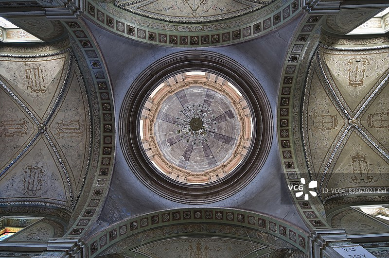 墨西哥圣佩德罗教堂圆顶图片素材