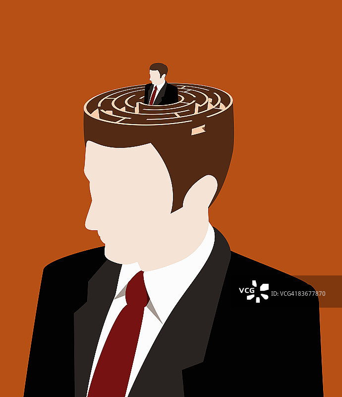 男人从另一个男人的头顶探出头来图片素材