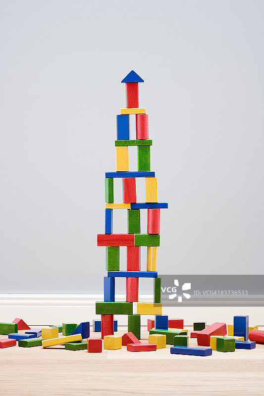 积木塔图片素材
