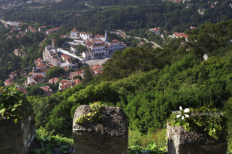 里斯本辛特拉镇和辛特拉国家宫殿图片素材