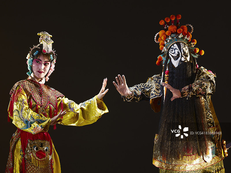 中国戏曲(霸王，虞姬)图片素材