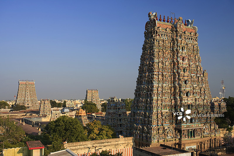 精美的米纳克希印度神庙图片素材