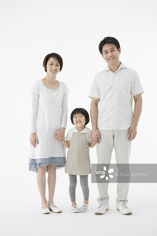 家庭合影，工作室拍摄图片素材