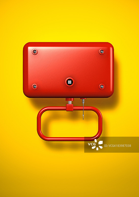 红色紧急制动器图片素材