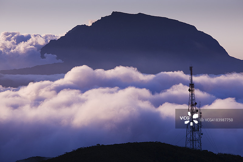 Bourg Murat地区的山景图片素材