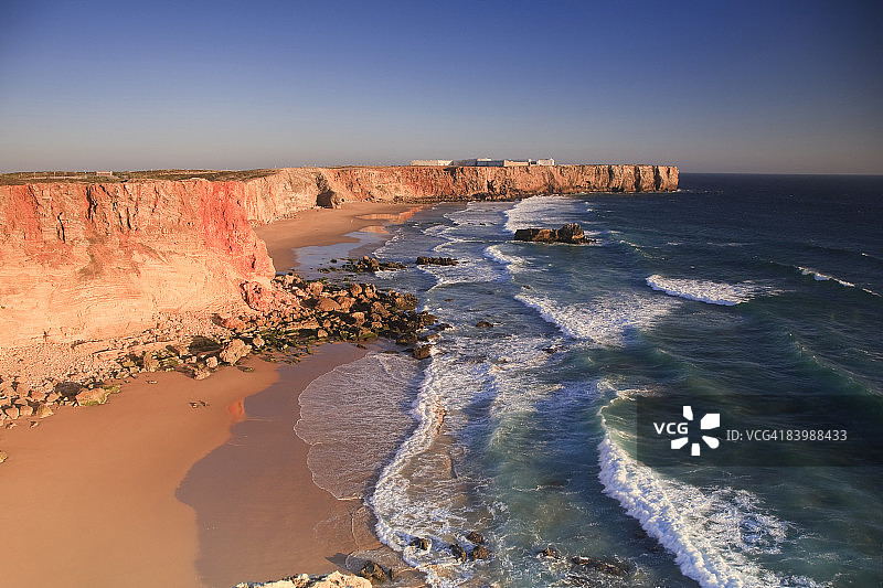 托内尔海滩和萨格里什堡图片素材