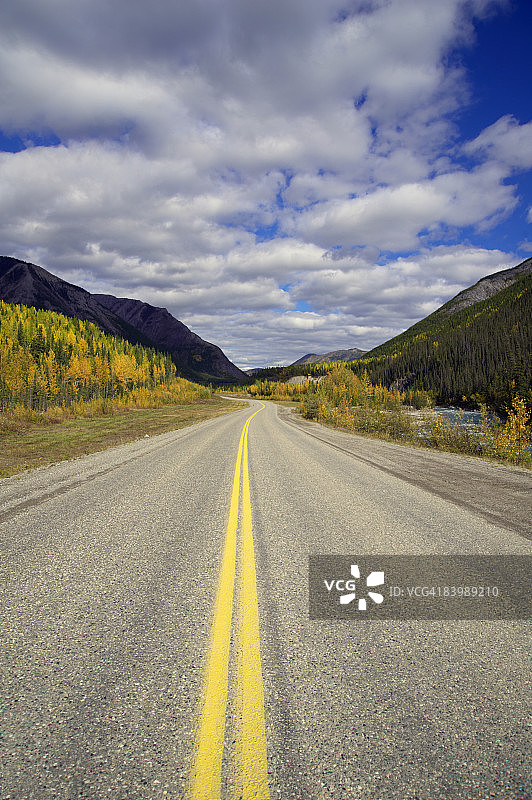 加拿大不列颠哥伦比亚省的阿拉斯加公路图片素材