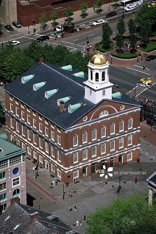 美国马萨诸塞州波士顿的法纳尔厅图片素材