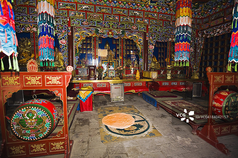 内蒙古呼和浩特大召寺内部景观图片素材