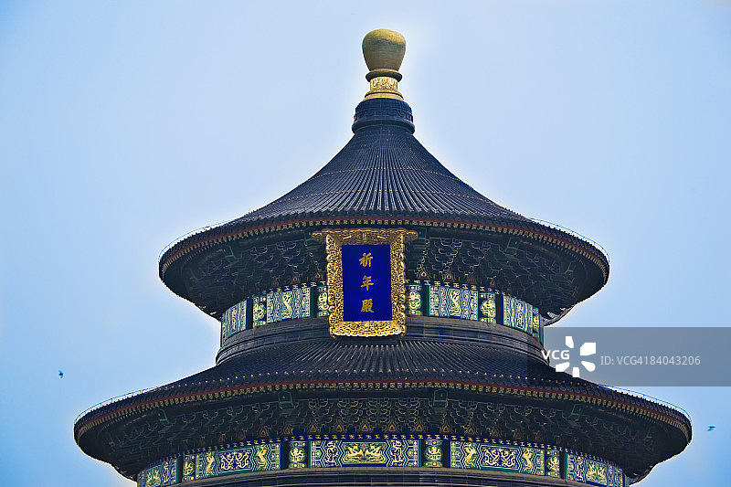 中国北京天坛高角度剖面图图片素材