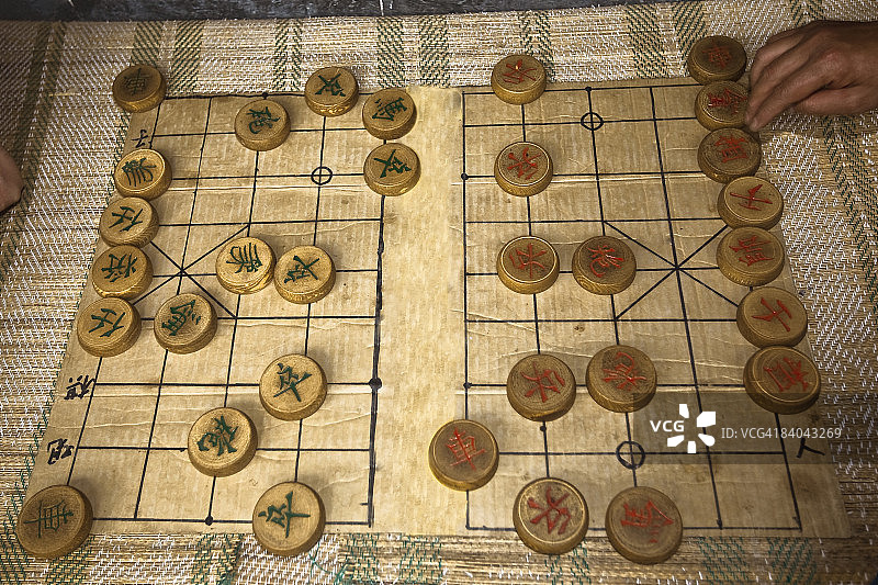 中国象棋棋盘特写，北戴河，中国图片素材