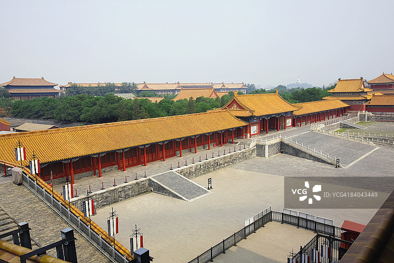 中国北京故宫高角度视图图片素材