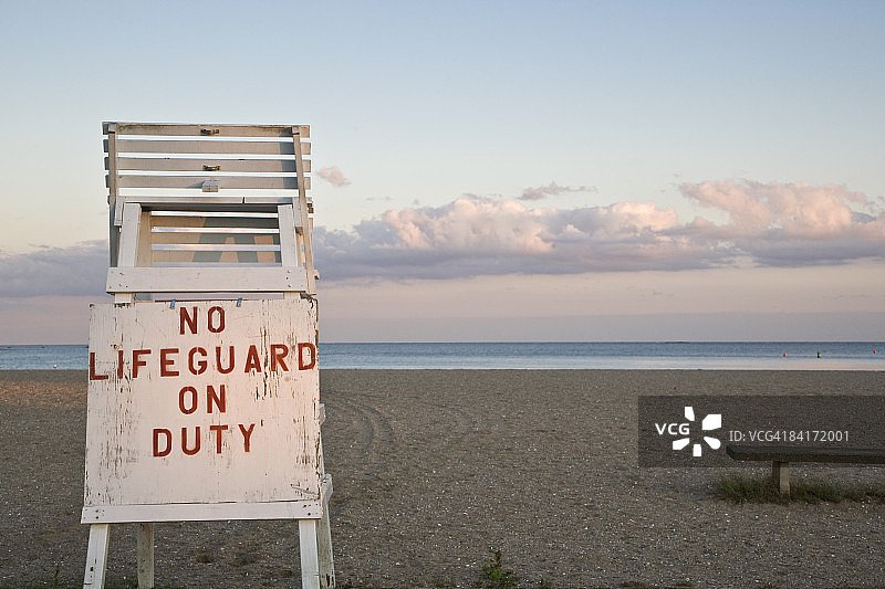 “禁止救生员”标志图片素材