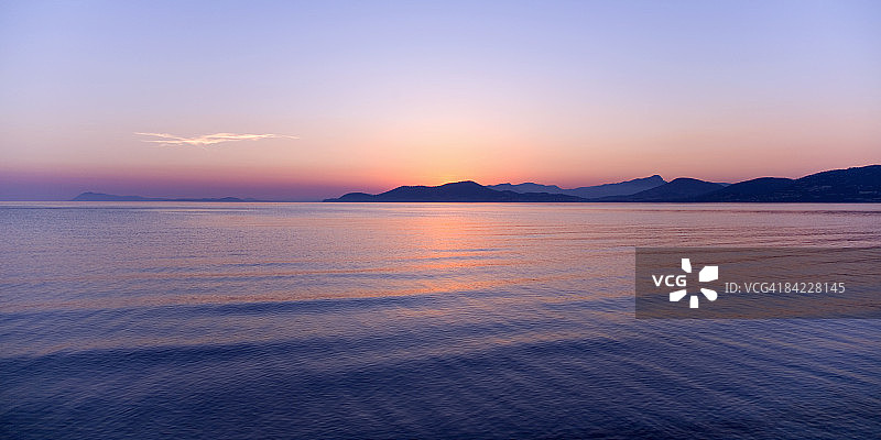 法国耶尔地中海日落图片素材