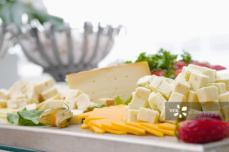 奶酪拼盘特写图片素材