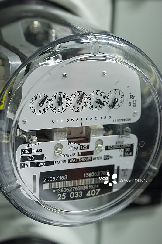 电表特写图片素材