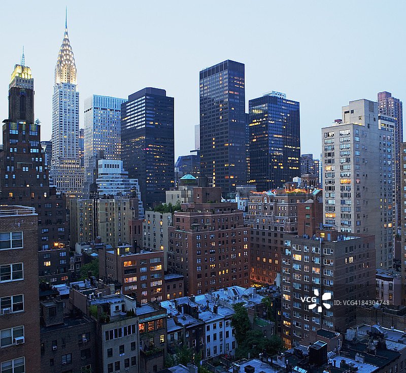 城市夜景建筑图片素材