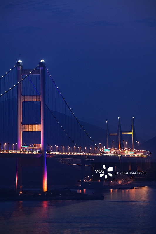 中国香港新界：青马大桥图片素材