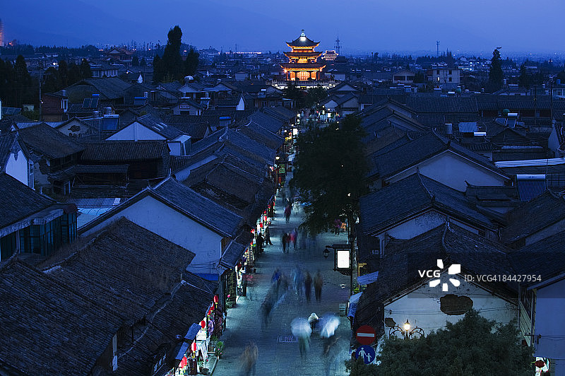 中国云南省大理古城图片素材