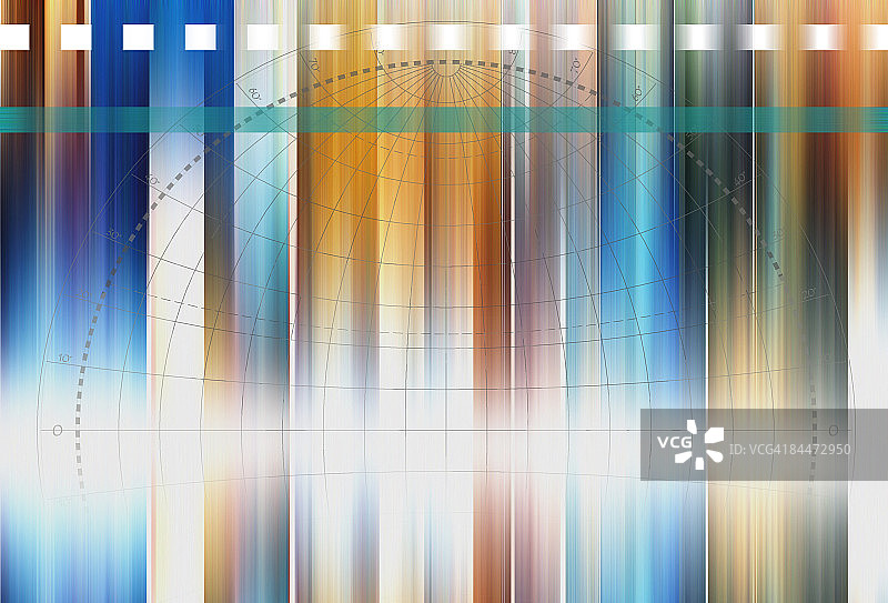 带有光条的抽象线框地球图片素材