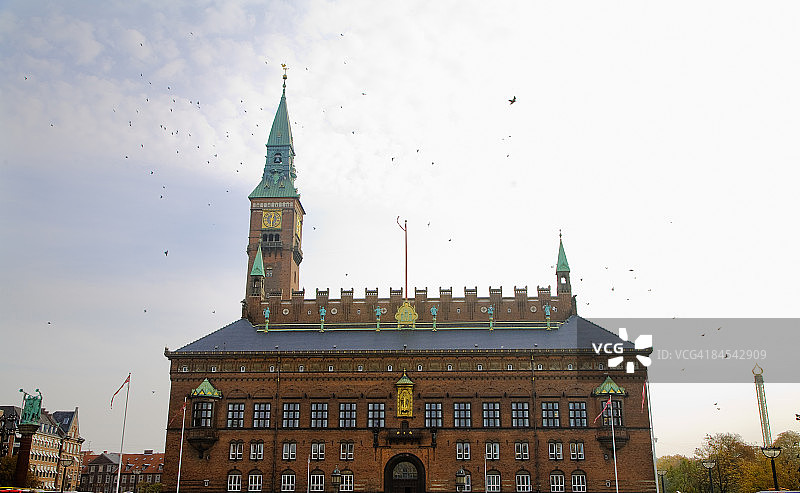 哥本哈根市政厅广场图片素材