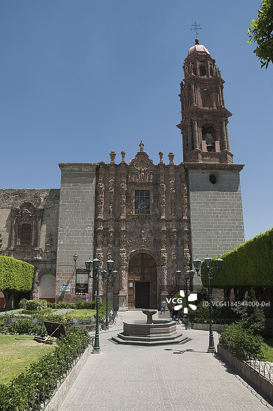 墨西哥瓜纳华托州圣米格尔德阿连德圣弗朗西斯科教堂图片素材