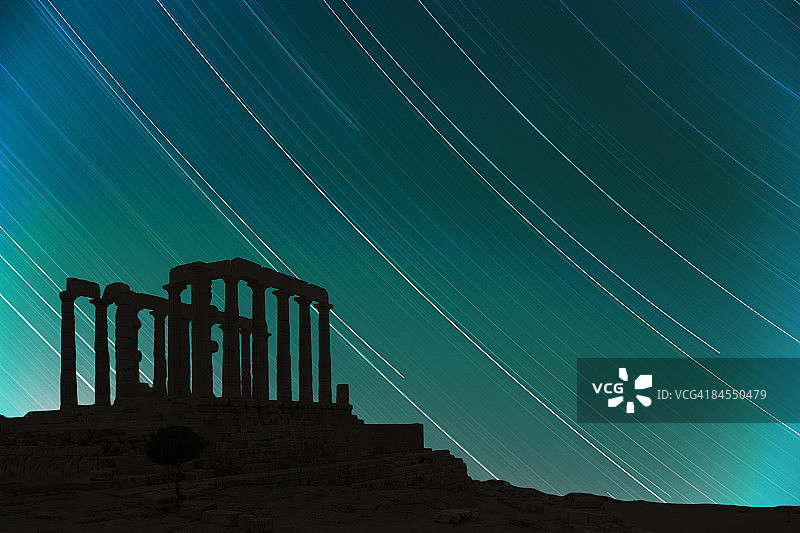 希腊苏尼翁海神庙图片素材