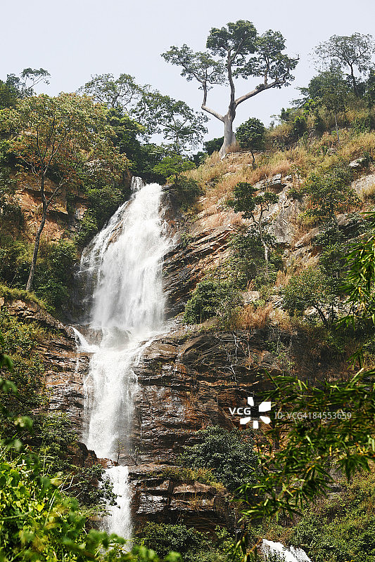 帕利梅瀑布，西非多哥中部图片素材