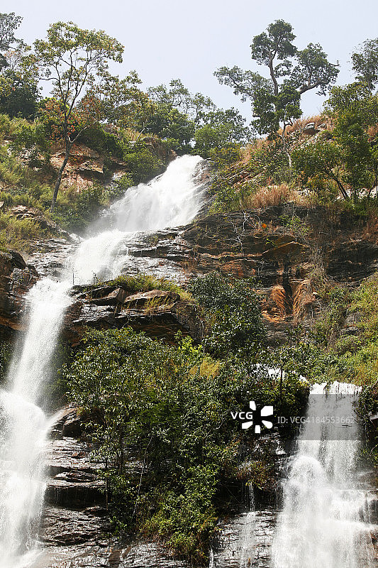 帕利梅瀑布，西非多哥中部图片素材