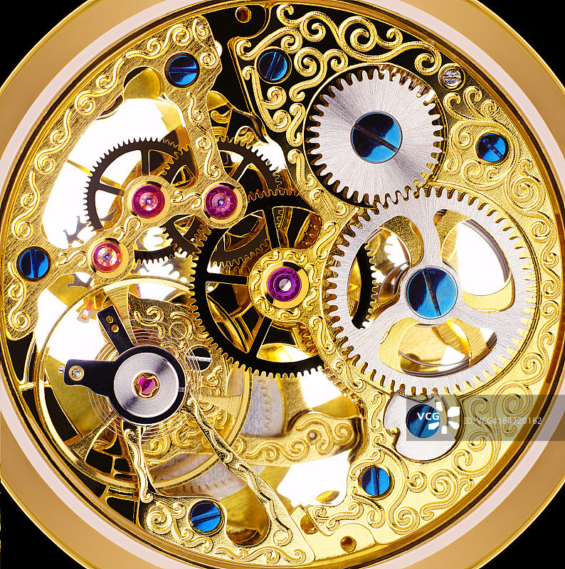 爱德华时代怀表的内部结构图片素材