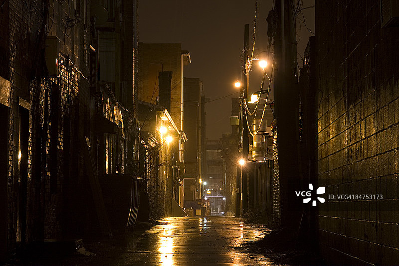 黑暗小巷图片素材