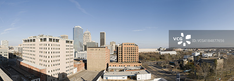 俄克拉荷马城全景航拍图片素材