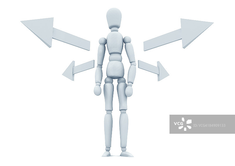 无方向的关节娃娃图片素材