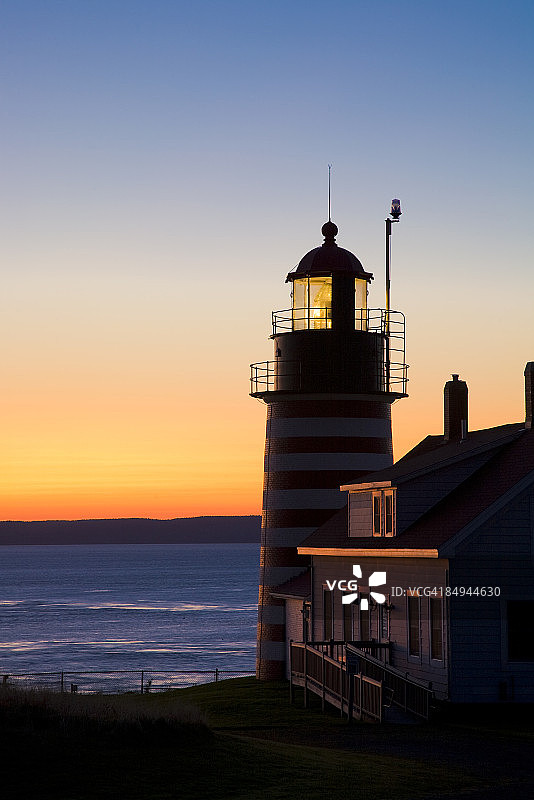 西夸迪角灯塔黎明图片素材