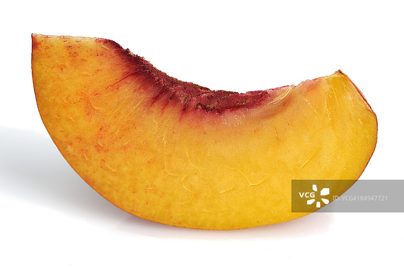 水蜜桃切片图片素材