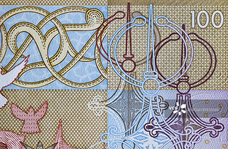 摩洛哥迪拉姆纸币100元图片素材